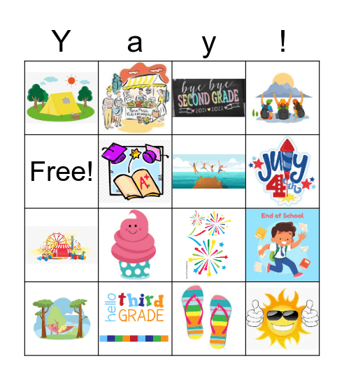 Countdown to Summer!! Bingo Card