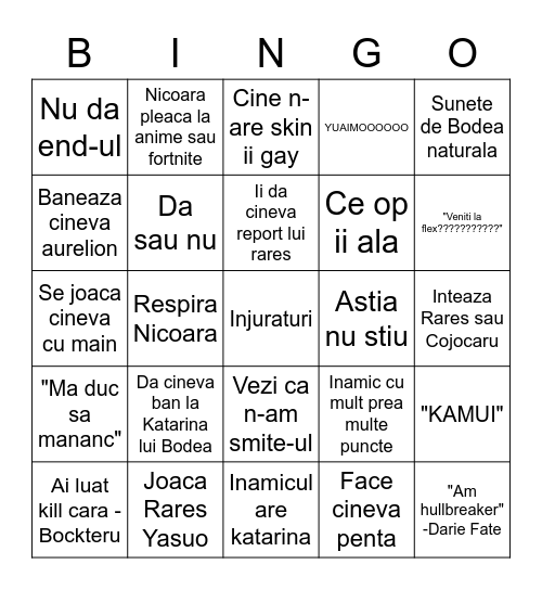 SEDOL:FKMNg Bingo Card