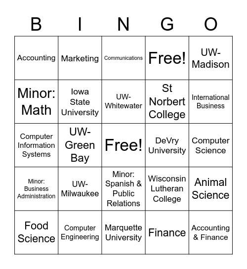 Get to Know You BINGO Card