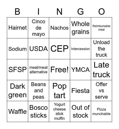 Let's Play Bingo Card