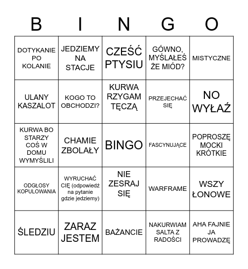 RAFAŁOWE BINGO Card