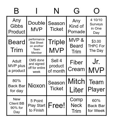 CO105 BINGO Card