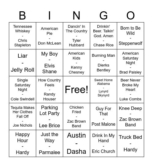 1,2 Many to Remember Bingo Card