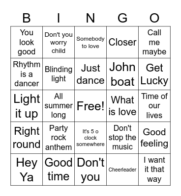 POOL PARTY Bingo Card