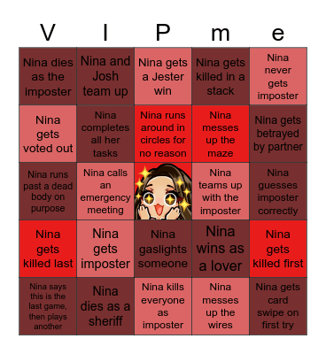 LBH Among Us Bingo Card