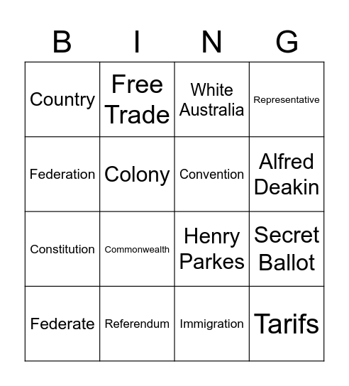 bing Bingo Card