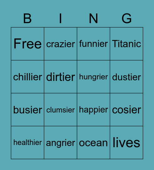 wands Bingo Card