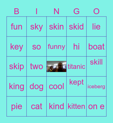 the cake bingo Card