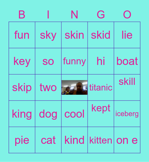 the cake bingo Card