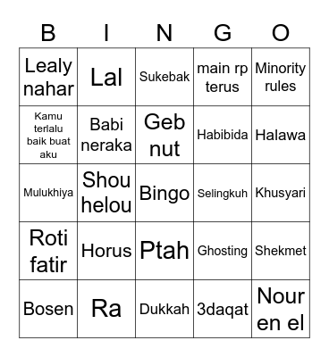 🍓 chaeng’s bingo! 🍓 Bingo Card