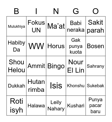 SOOHYUK Bingo Card
