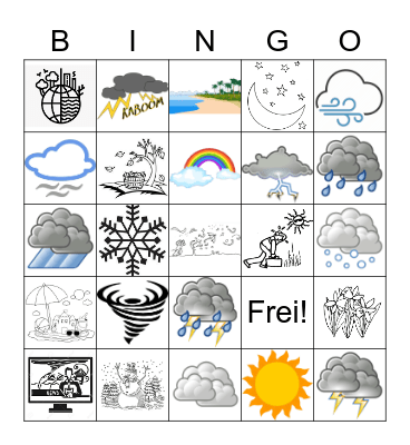 das Wetter 1 Bingo Card