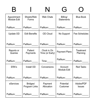 Call Type BINGO!    Date:__________ Bingo Card