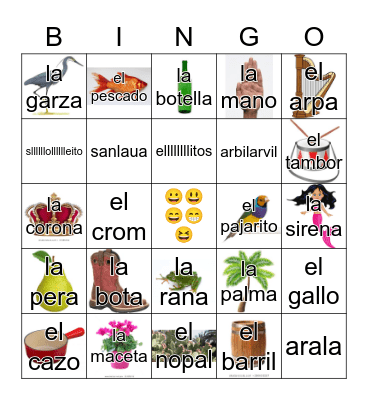 Loteria Mi Pueblito Bingo Card