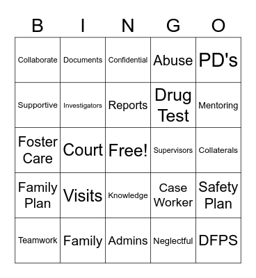 CPS Bingo 2 Bingo Card