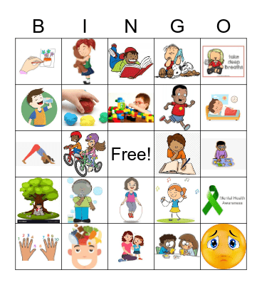 Healthy Me Bingo Card