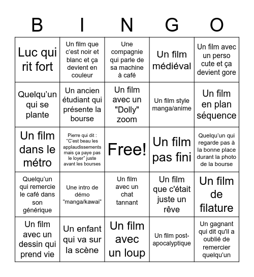 Bingo CVM Bingo Card