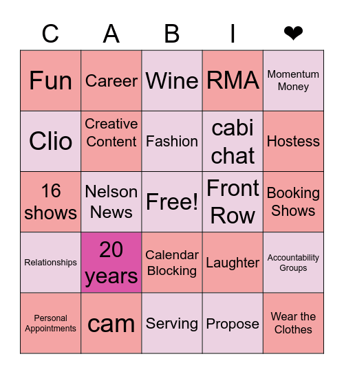 Let's Play Scoop Bingo Card
