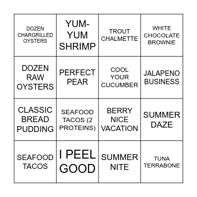 Bingo Card