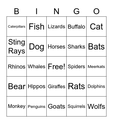 Rissy's  Friends Bingo Card