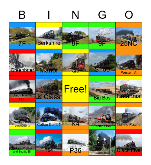 World Steam's Last Stand Bingo Card