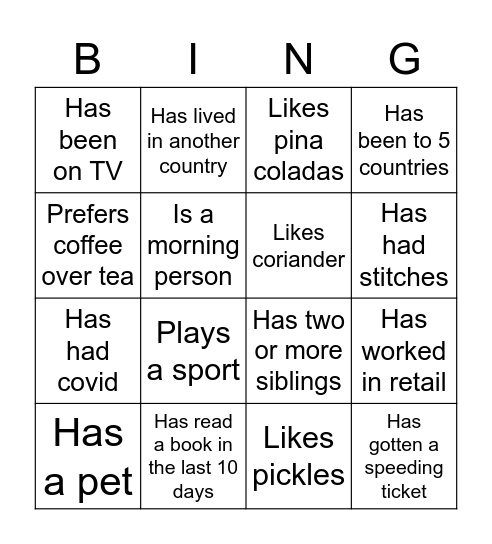 FP&A Bingo Card