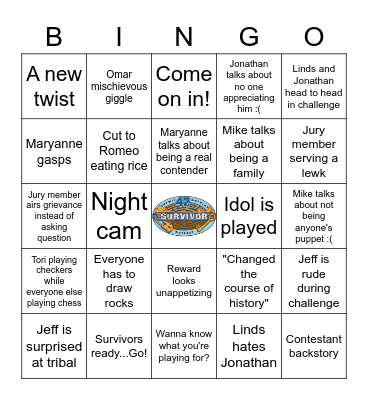 PDI 2022 <3 Bingo Card