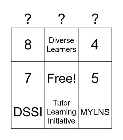 Challenge Partners-Pick the initiative Bingo Card