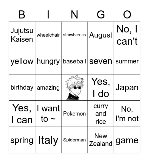 INTERVIEW BINGO Card