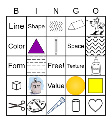 Art Bingo! Bingo Card