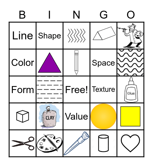 Art Bingo! Bingo Card