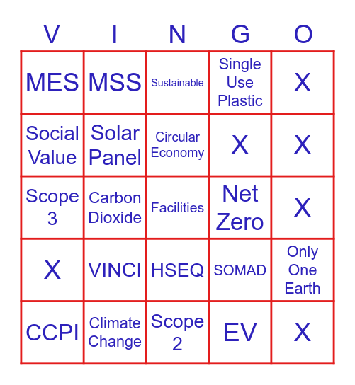 World Environment Day Bingo Card
