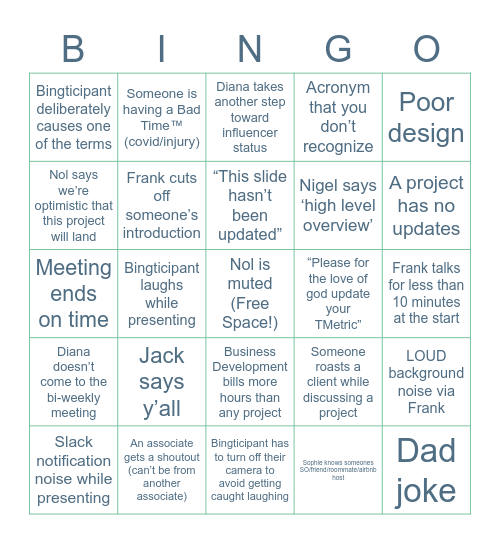 ADL Bi-Weekly Bingo Card