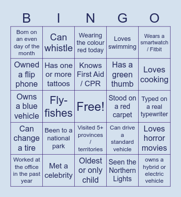 Town Hall Bingo Card