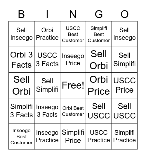 Home Internet Bingo Card