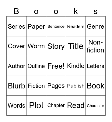 ALL THINGS Bingo Card