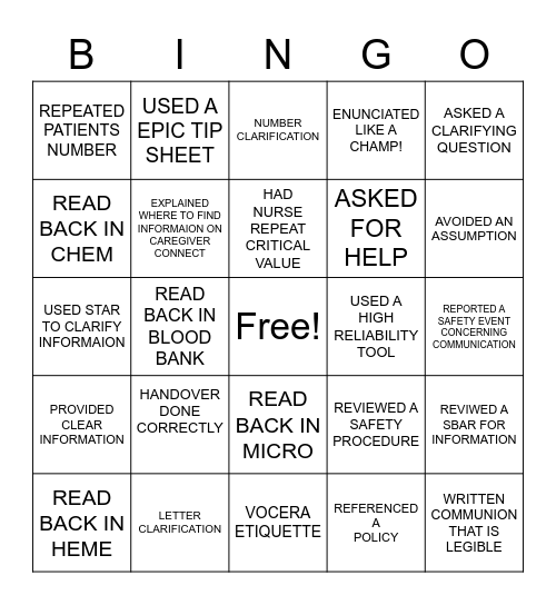 COMMUNICATES EFFECTIVELY Bingo Card