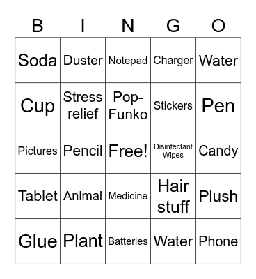 What's at your workspace?! Bingo Card