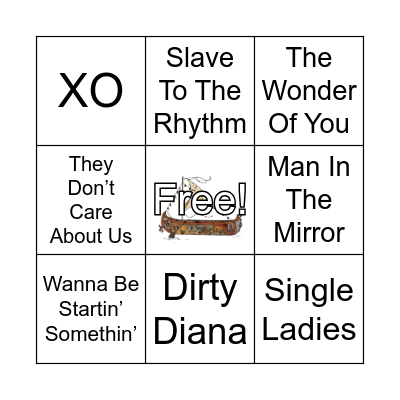 BEYONCE, MICHAEL, & ELVIS WALK INTO A BAR - COVER ALL FOR BINGO Card