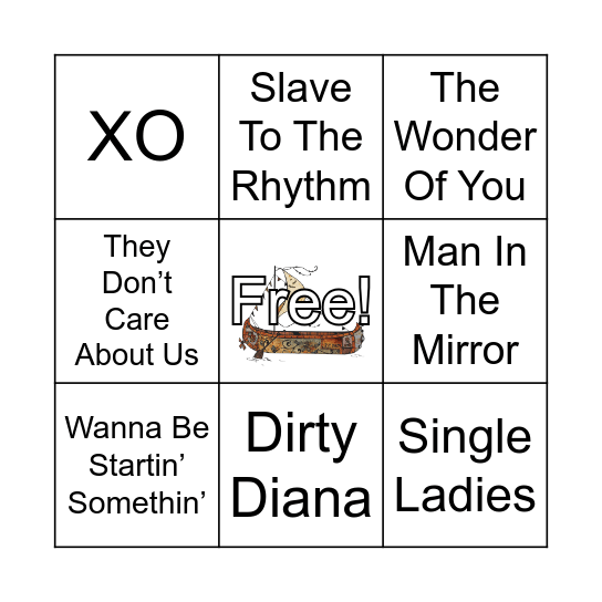 BEYONCE, MICHAEL, & ELVIS WALK INTO A BAR - COVER ALL FOR BINGO Card