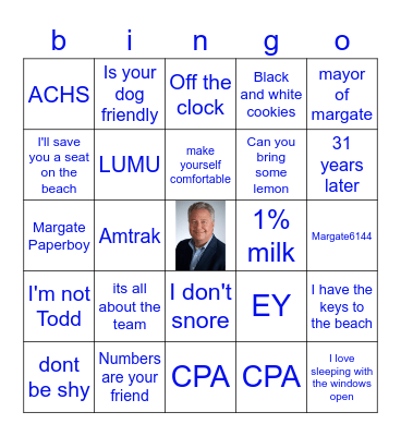 BRUCE BINGO Card