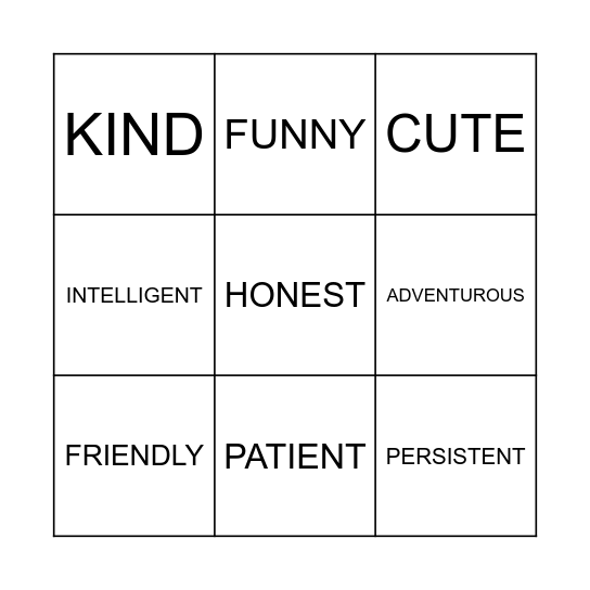 BINGO! Bingo Card