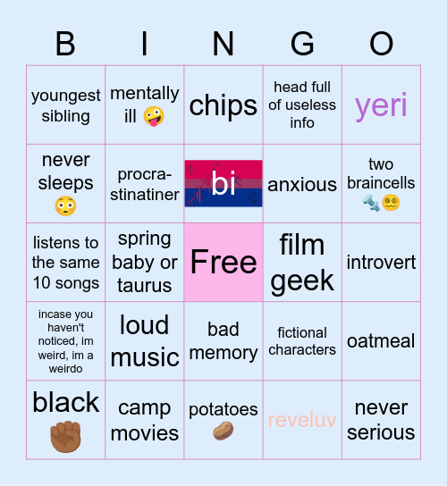 mari bingo Card