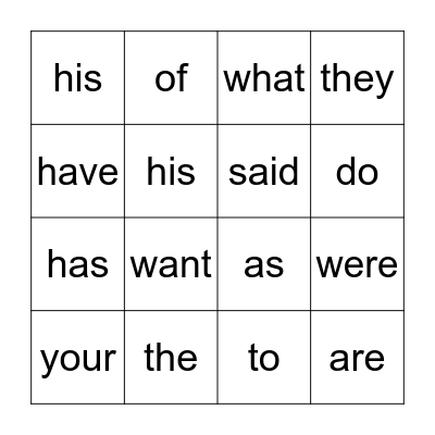 Rule Breaker Bingo Card