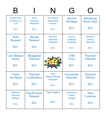 KANA Bingo Card