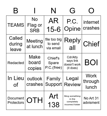 27D bingo Card
