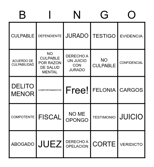 Bingo Card