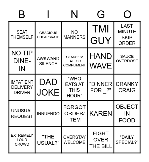 MAI BINGO Card