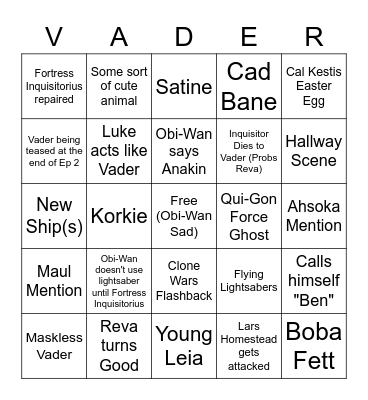 OBI-WAN KENOBINGO Card