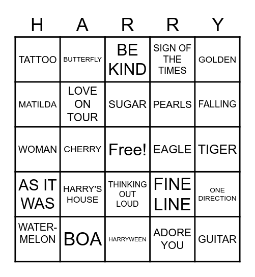 HAPPY 16TH ADDE Bingo Card